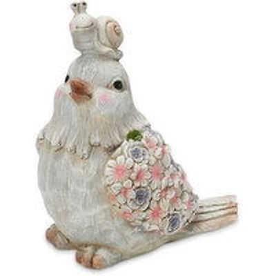 Magnesium - Bird Floral With Snail On Head, 1 Each