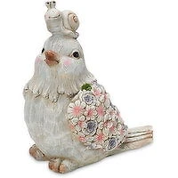 Magnesium - Bird Floral With Snail On Head, 1 Each