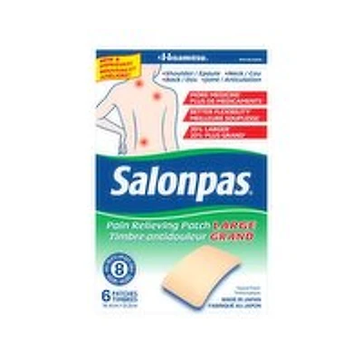 Salonpas - Pain Relieving Patch, Large, 6 Each