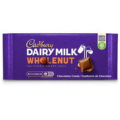Cadbury - Chocolate Bar, Whole Nut, 180 Gram