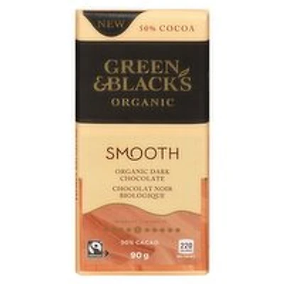 GREEN & BLACK'S - Smooth Organic Dark Chocolate 50% Cocoa, 90 Gram