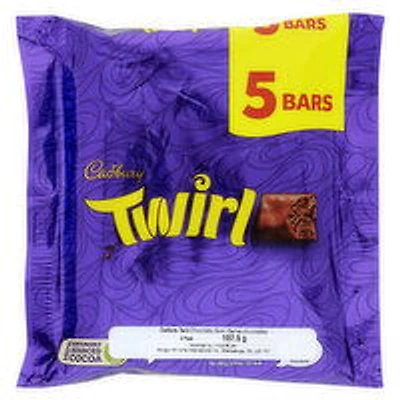 Cadbury - Twirl Chocolate Bars, 5 Each