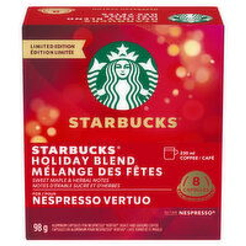 Starbucks - Nespresso Vertuo Holiday Blend, 98 Gram