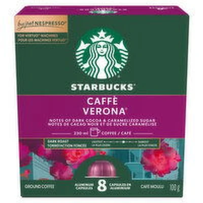 Starbucks - Caffe Verona Capsules For Nespresso Vertuo, 100 Gram
