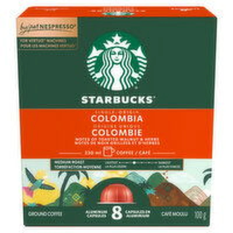 Starbucks - Colombia Capsules for Nespresso Vertuo, 100 Gram