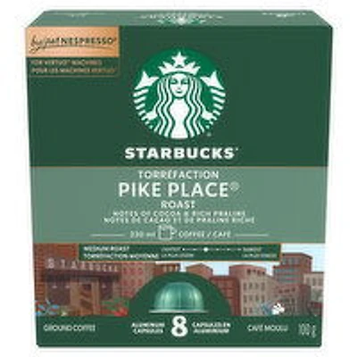 Starbucks - Pike Place Roast For Nespresso Vertuo, 100 Gram