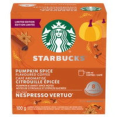 Starbucks - Nespresso Vertuo Pumpkin Spice Pod, 8 Each