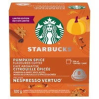 Starbucks - Nespresso Vertuo Pumpkin Spice Pod, 8 Each