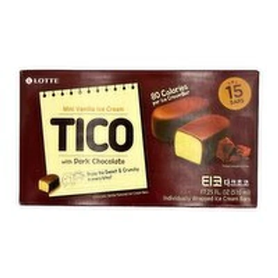LOTTE - Tico Dark Chocolate Ice Cream Bar, 510 Millilitre