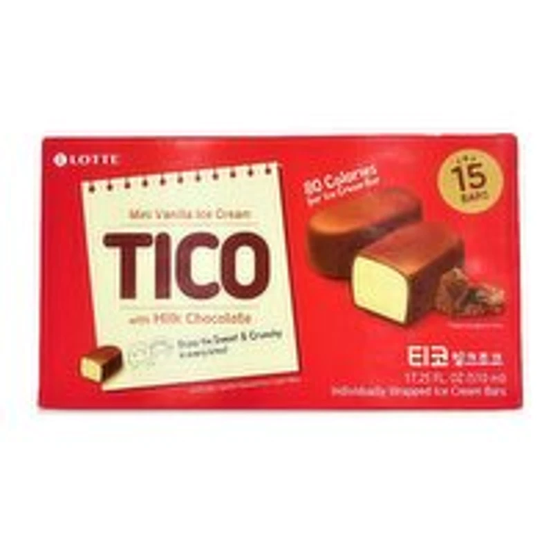 LOTTE - Tico Milk Chocolate Ice Cream Bar, 510 Millilitre