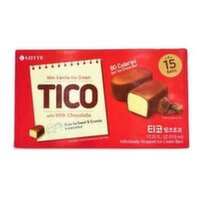 LOTTE - Tico Milk Chocolate Ice Cream Bar, 510 Millilitre