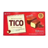 LOTTE - Tico Milk Chocolate Ice Cream Bar, 510 Millilitre