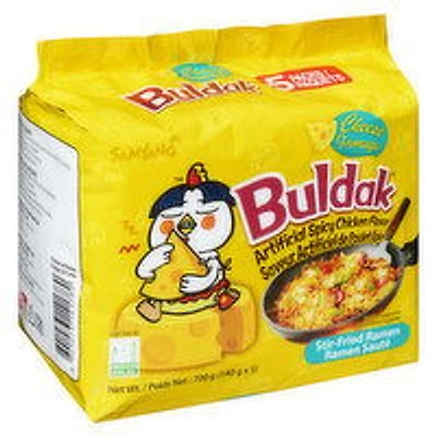 SAMYANG - Instant Cheese Ramen - Hot Chicken Flavor, 5 Each