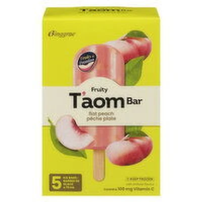Binggrae - Bnggre T oam Flat Peach Fruit Bar, 5 Each