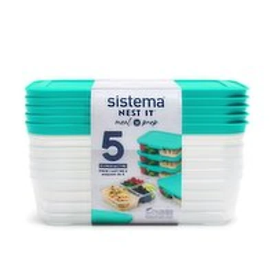 Sistema - Meal prep containers, 1 Each