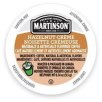 MARTINSON - Coffee Pods, Hazelnut Creme, 1 Each