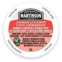 MARTINSON - Martinson Toasted Coconut Coffee Pod, 1 Each