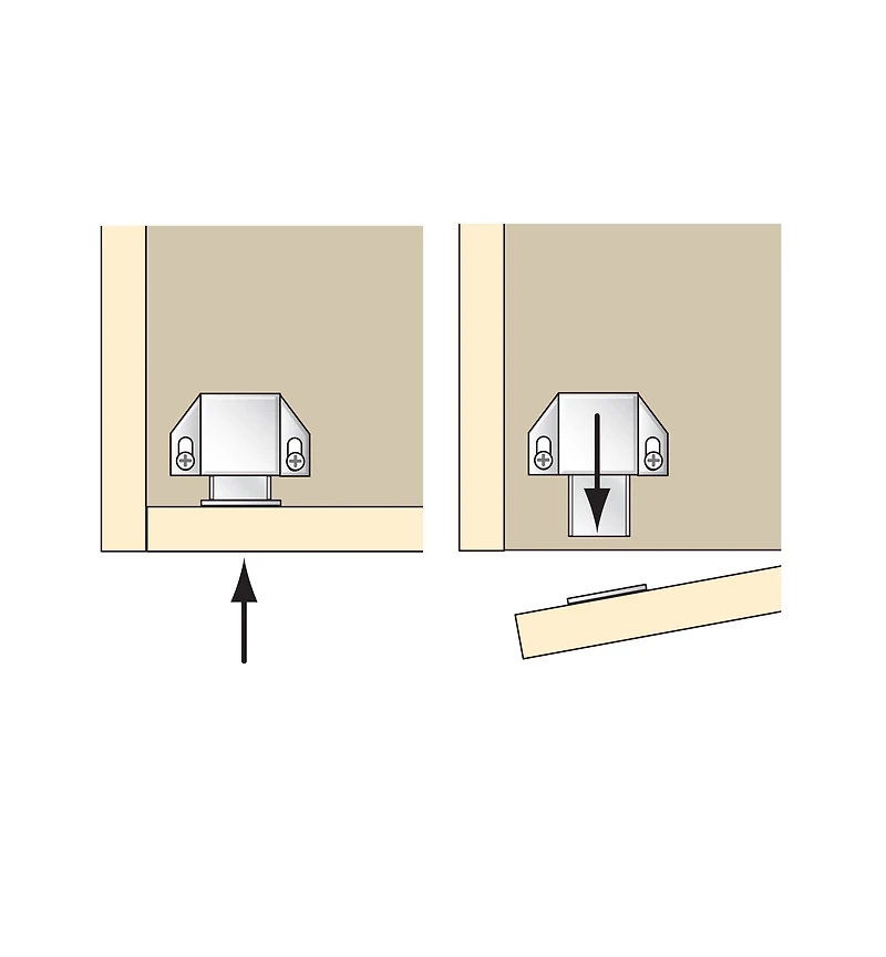 Magnetic One-Touch Latches