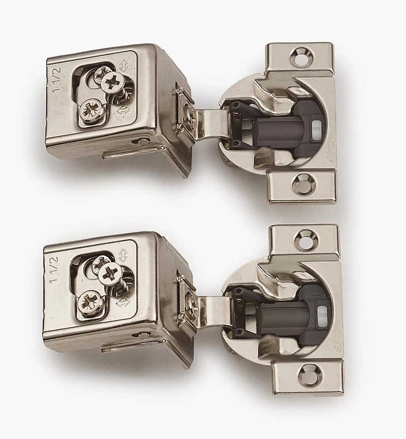 Petites charnières 110° Blumotion Clip, porte à recouvrement