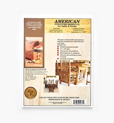 Contemporary Dining Table Plan