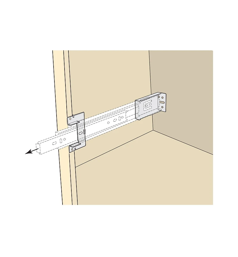 Face-Frame Brackets for 100 lb Slides
