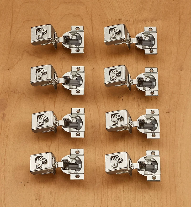 Petites charnières 110° Blumotion Clip, porte à recouvrement