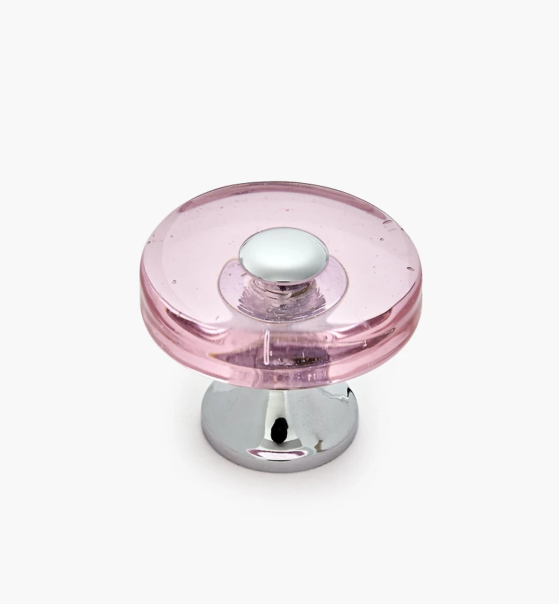 Tinted Glass Disc Knob