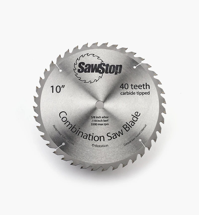 SawStop 10" 40-Tooth Combination Blade