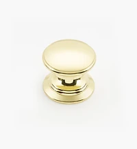 Bevelled Brass Round Knobs