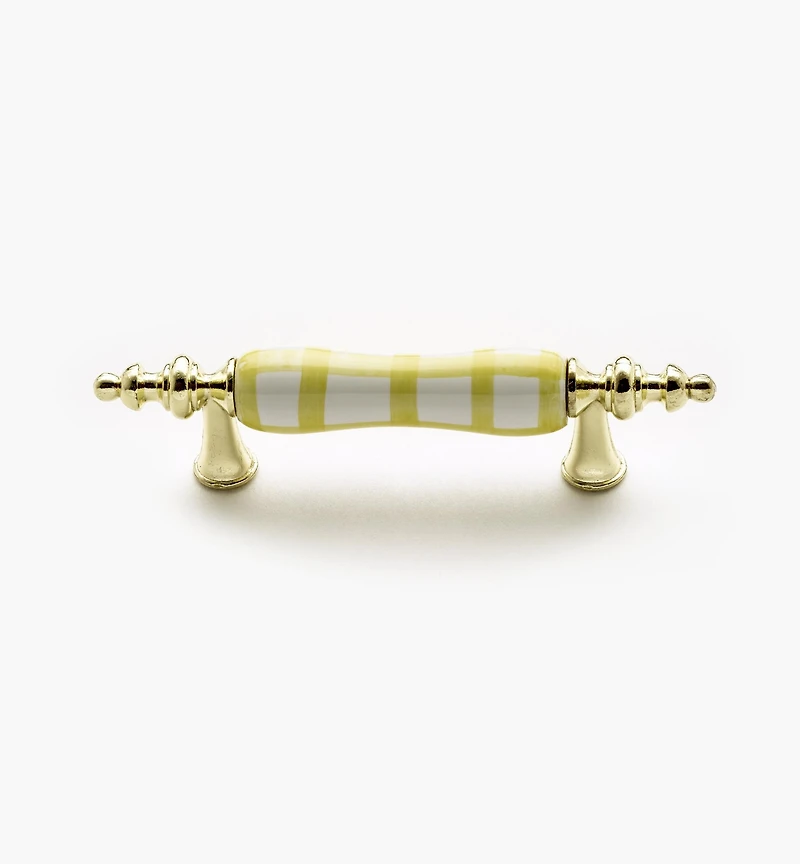 Brass/Ceramic Ornate Pulls