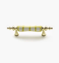 Brass/Ceramic Ornate Pulls
