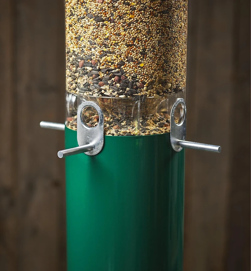 Pole-Mounted Squirrel-Proof Bird Feeder