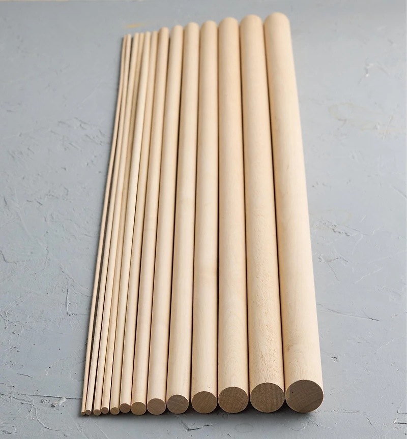 36" Birch Dowel Rods
