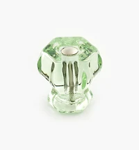 Bouton hexagonal en verre