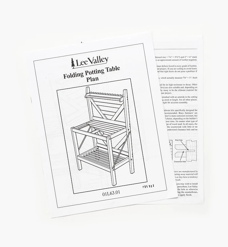 Folding Potting Table Plan