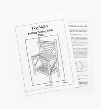 Folding Potting Table Plan