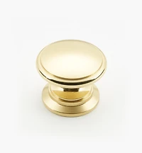 Bevelled Brass Round Knobs