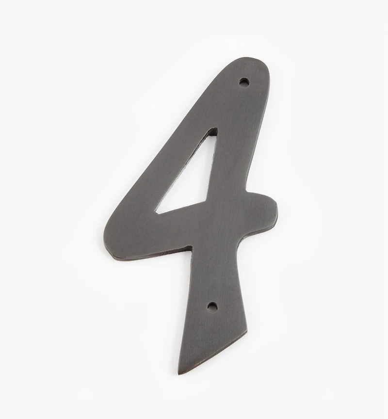 Script Cast Brass House Numbers