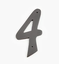 Script Cast Brass House Numbers