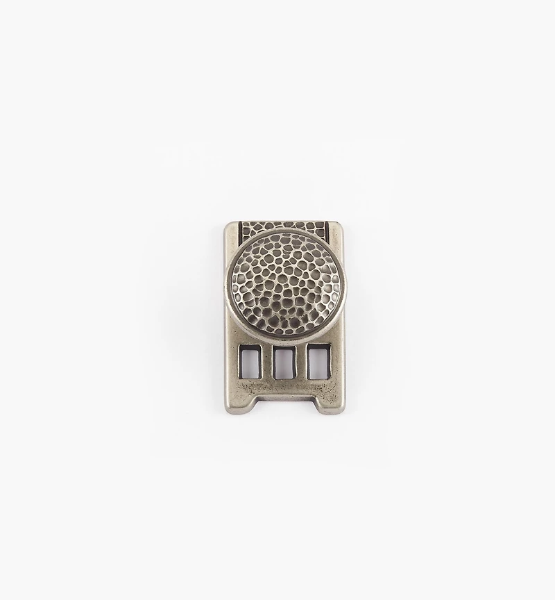 Arts and Crafts II Knob with Escutcheon