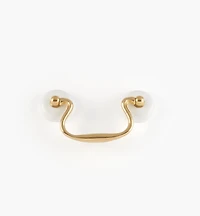 Ceramic/Brass Pulls