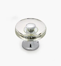 Tinted Glass Disc Knob