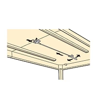 Loquet de table à longue portée