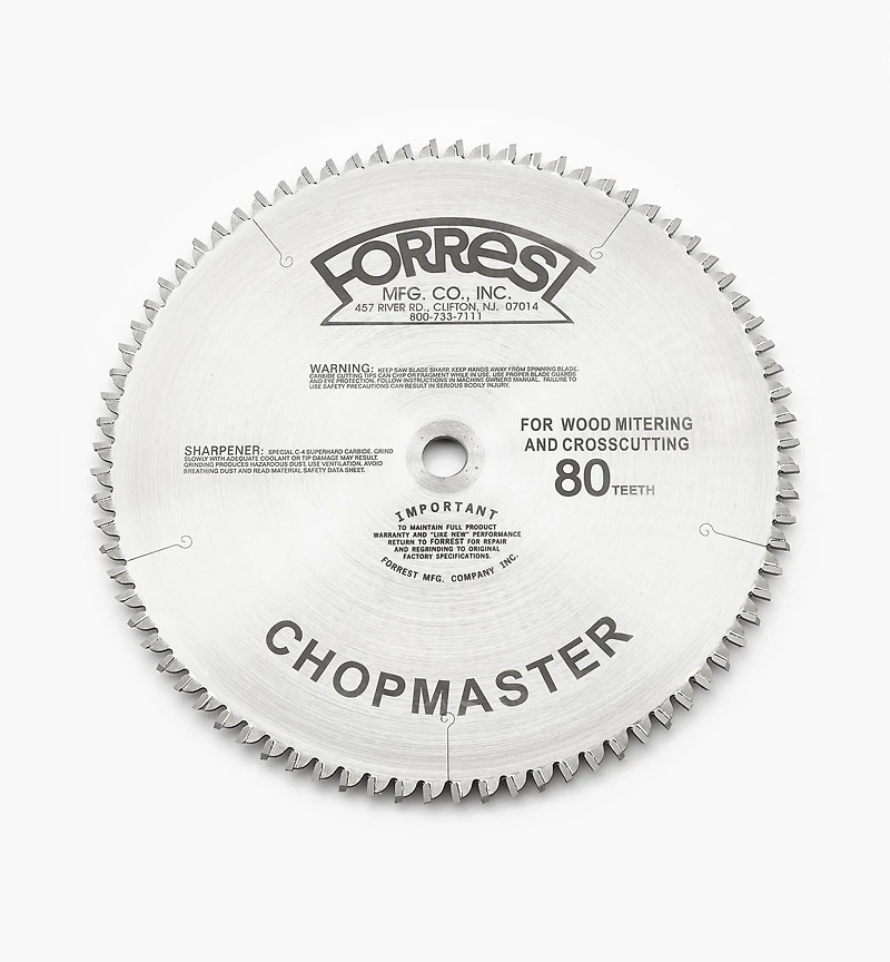 Forrest Chopmaster Saw Blades