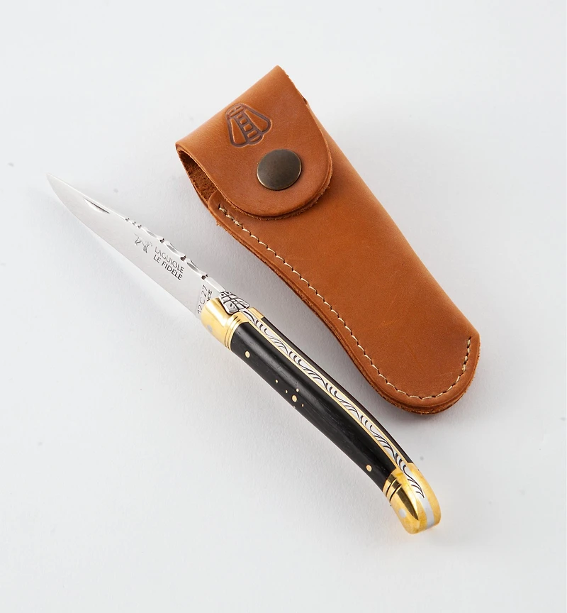 The Laguiole Knife with Leather Case