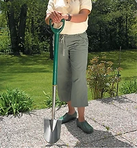 Pelle à bordures en acier inoxydable
