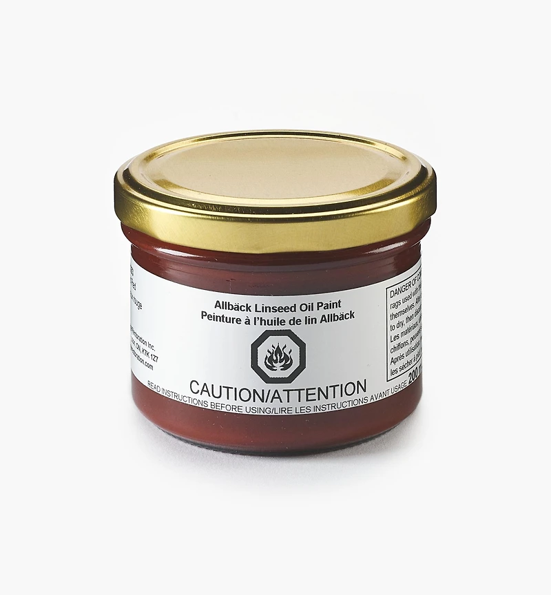 Allbäck Old Red Linseed Oil Paint