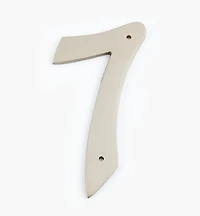 Script Cast Brass House Numbers