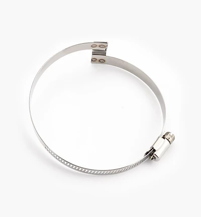 Collier de serrage spiralé à gauche