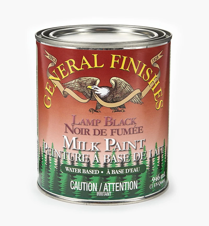 Peinture de lait General, noir de fumée